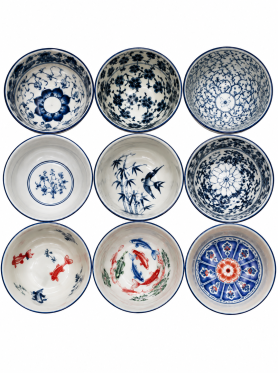 Bát Tràng Bát vẽ hoạ tiết - Bowl