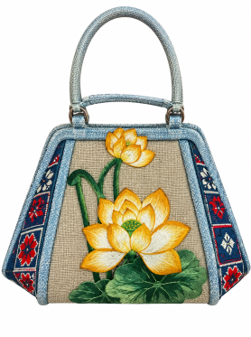 Túi đan quai xách thêu họa tiết - Bags