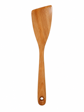 Thìa gỗ nấu ăn đầu xéo 33cm - Wood spatula
