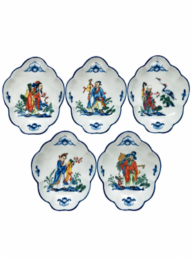 Bát Tràng đĩa gia vị vẽ hoạ tiết 8.5cm - Plates