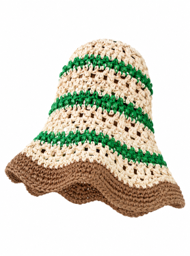 Mũ cói vành nhỏ phối màu - Hats