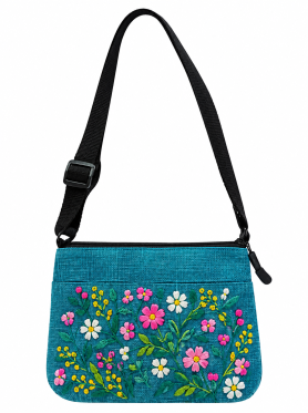 Túi đeo chéo thêu họa tiết 18x24cm - Bags