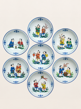 Bát Tràng bát gia vị họa tiết 8cm - Bowl