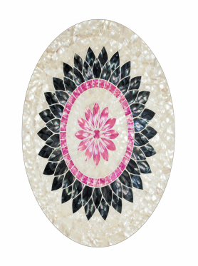 Dĩa tròn khảm ốc 30cm - Plate