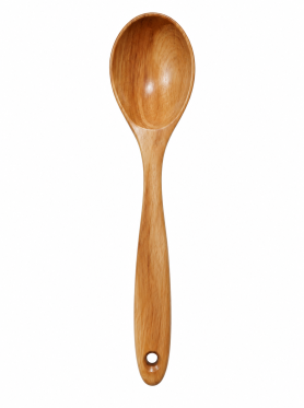 Vá canh gỗ 21cm - Wooden soup spoon