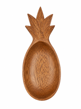 Dĩa gỗ dừa quả thơm - Coconut wooden plate