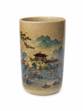 Ly tre in phong cảnh VN 10cm - Bamboo cup