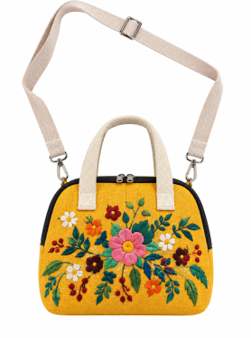 Túi sò đeo chéo thêu hoạ tiết - Bags