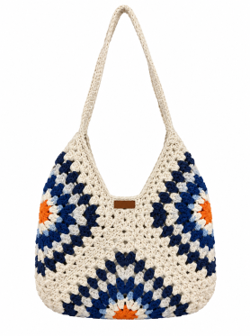Túi macrame quai xách dài vành V - Bags