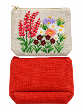 Ví cầm tay thêu 1 mặt 17.5x13cm - Bags