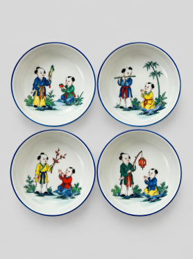 Bát Tràng đĩa gia vị họa tiết 8.5cm - Bowl