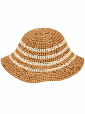 Mũ cói vành nhỏ phối viền - Hats