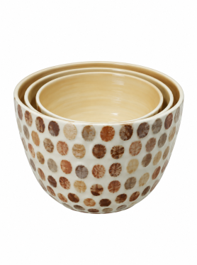 Bộ tô khảm ốc 3pcs (19-22-25cm) - Set of bowls